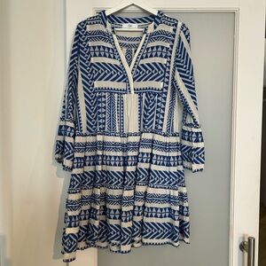 Devotion TWINS Blue Flowy Patterned Dress - XS
